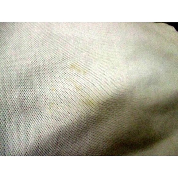 Vintage Mens Polo Shirt SMALL 80's Mens RUGGED WHITE COTTON KNIT Golf Tennis - Picture 5 of 7